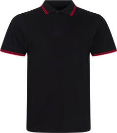 Stretch Piqué Poloshirt mit Kontraststreifen JP003