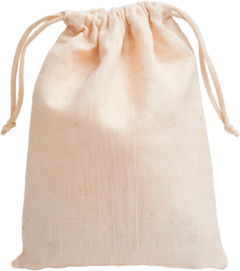 Kleiner bedruckbarer Zuziehbeutel aus Baumwolle XT007N