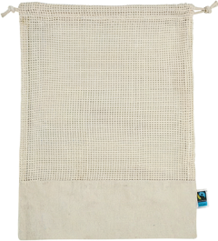 Nachhaltiger Obst- und Gemüsebeutel aus Bio-Baumwolle