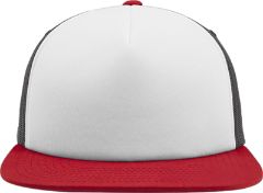 Bunte Trucker Cap bedrucken mit weißem Schwammfrontpanel FX6005FW