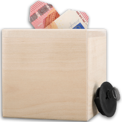 Spardose aus Holz selbst gestalten